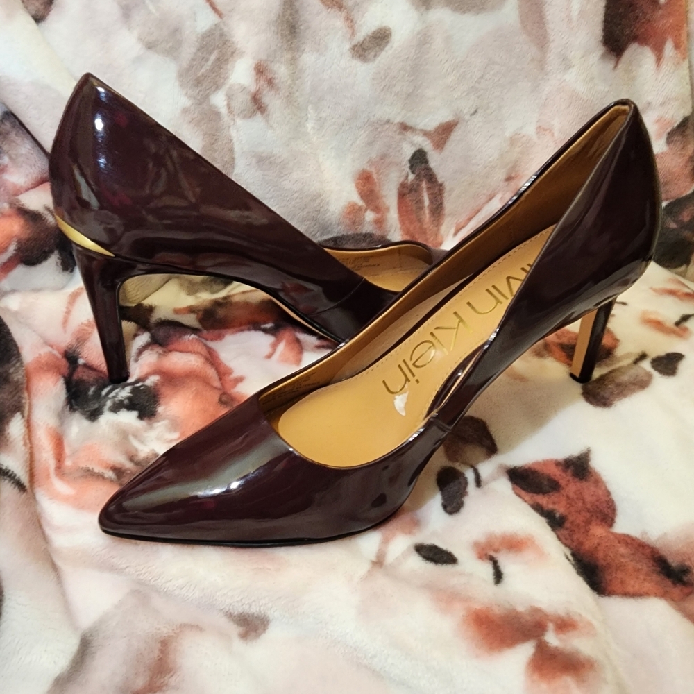 Calvin Klein Burgundy Pumps 8.5